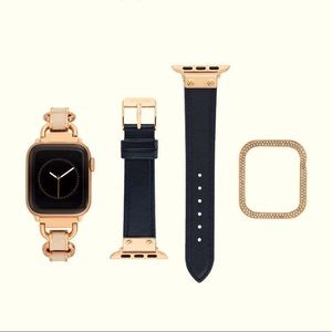 Anne Klein Tribeca Collection Ladies Apple Watch Band Set